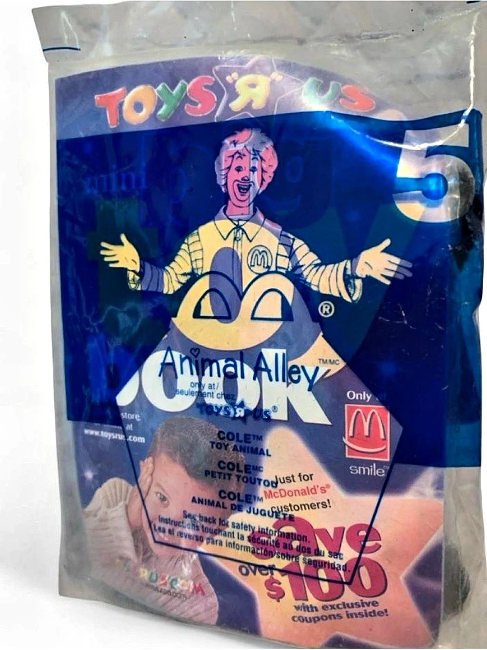 Vintage 2001 McDonald's Cole Animal Alley toy